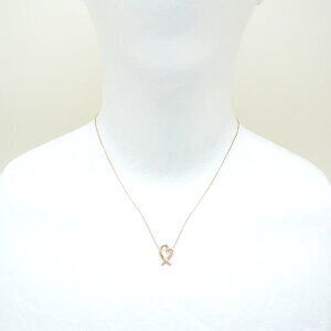 TIFFANY Loving Heart Necklace Paloma Picasso Pink Gold Rose